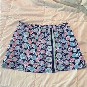 Simply Southern Seashell Athletic Skirt with Shorts Size Large